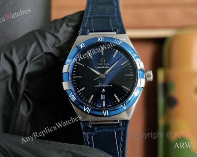 High Quality Replica OMEGA Constellation Different Colors Imported Rubber Strap Different Colors Face Dial Different Colors 316L Stainless Steel Case Watch 41*11mm